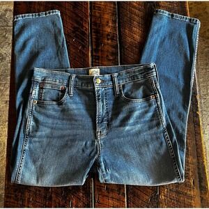 J Crew Certified Factory  Vintage Straight High Rise Womens Denim Blue Jeans 30